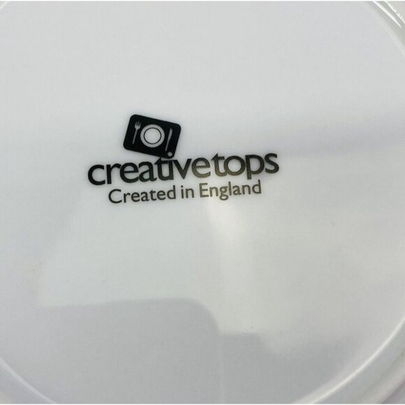 Creative Tops FIELD POPPIES England  Red On White Porcelain Salad Plates Set 7 - Picture 6 of 9